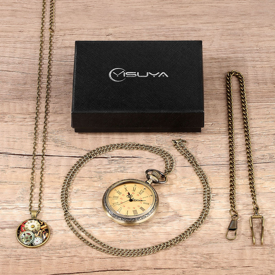 Digital Stainless Steel Pocket Watch Gift Set - Image 13