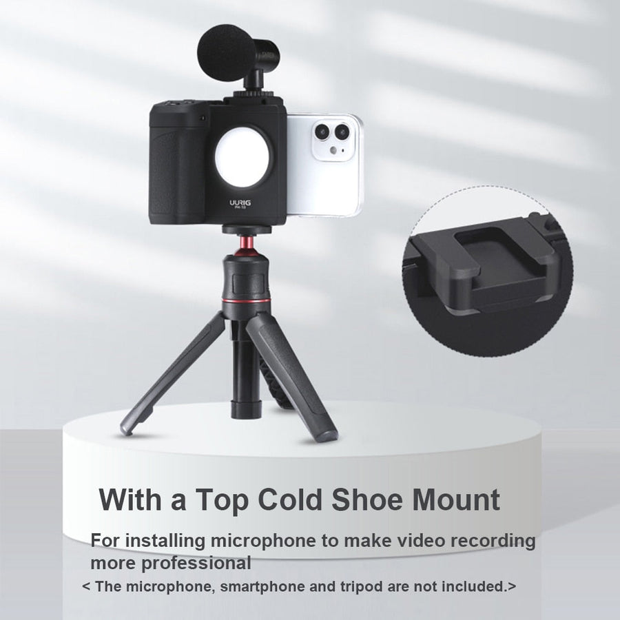 Built-in Light Universal Wireless Handle Phone Stabilizer - Image 2