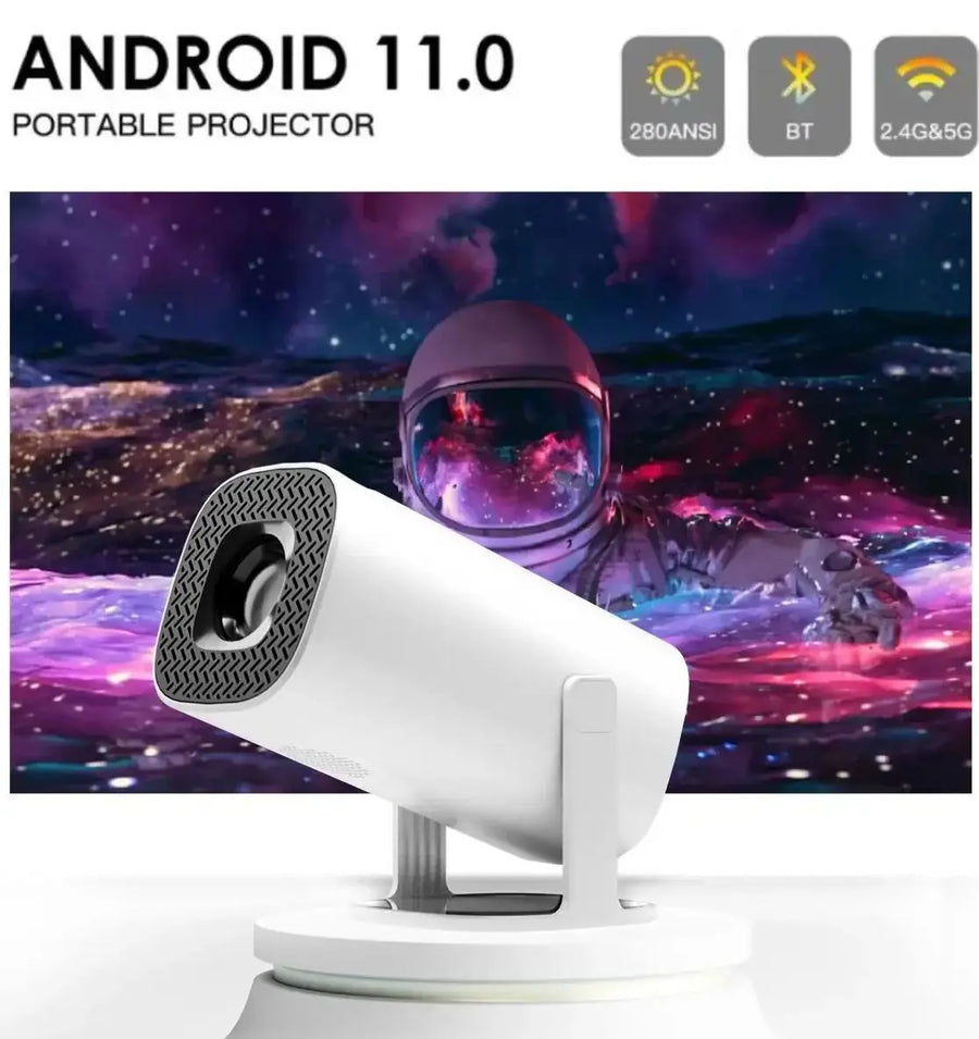Smart Mini Android 4K Support Home Cinema Projector - Image 1