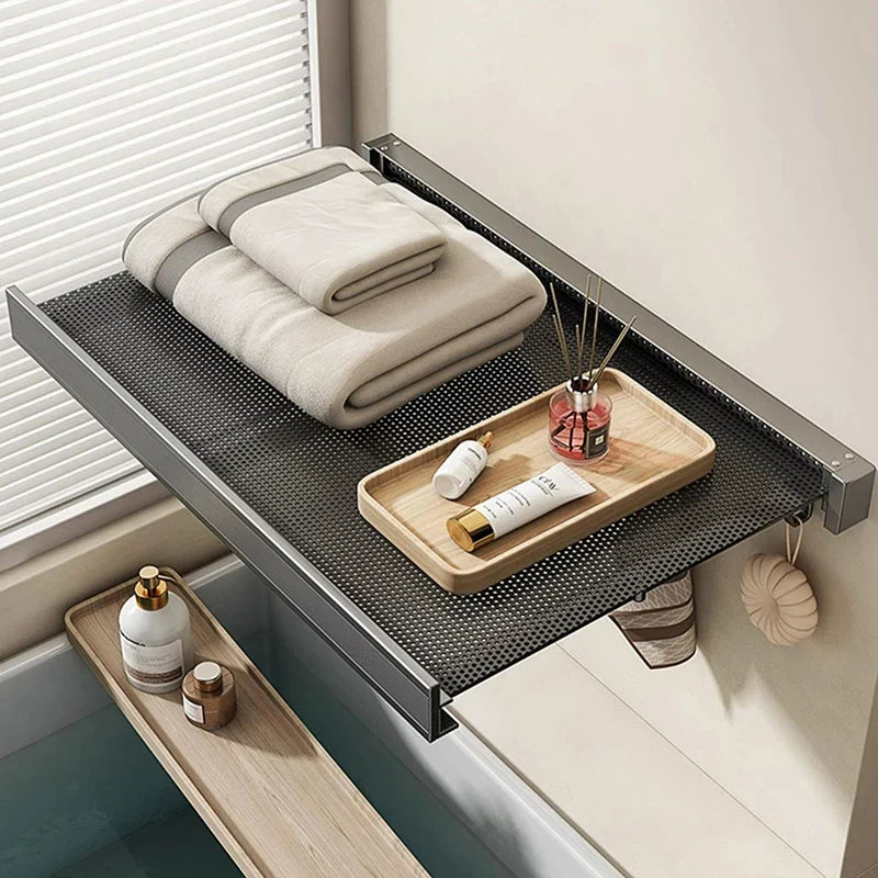Ultra Suction Expandable Towel Storage Organizer Rack - Image 1