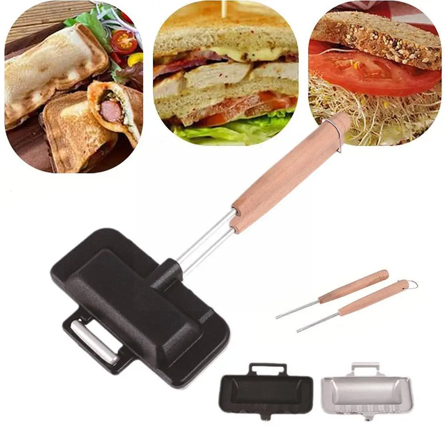 Double-Sided Quick Snack Non-Stick Sandwich Maker - Image 7