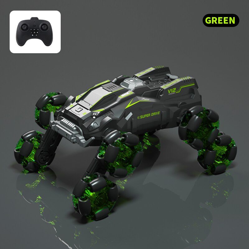 Turbo Twister 8-Wheel Rotating Remote Control Car - Image 8