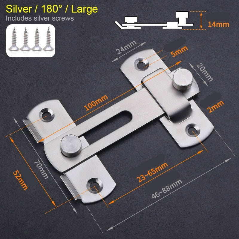 Sliding Simple Cabinet Closet Lock - Image 9