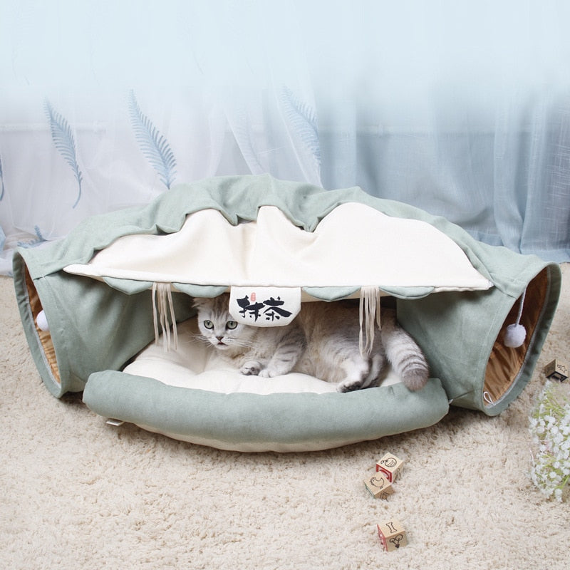 Pet Crawl Foldable Bed Tunnel Toy House - Image 3