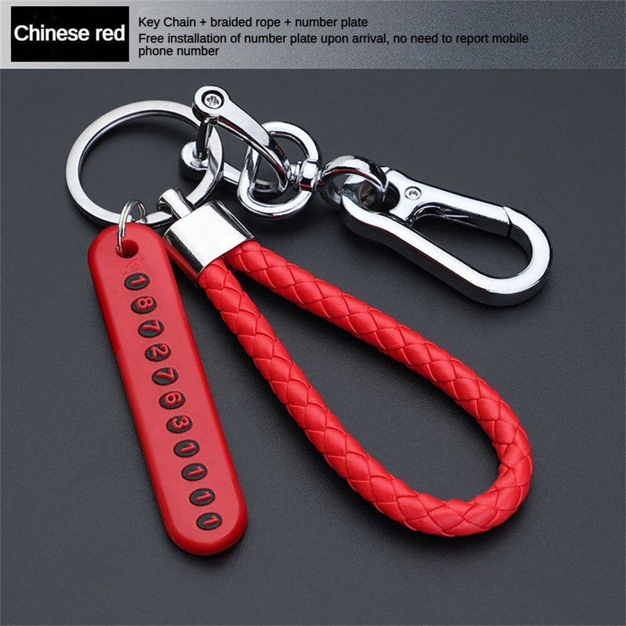 Anti Lost Metal Phone Number Keychain - Image 5