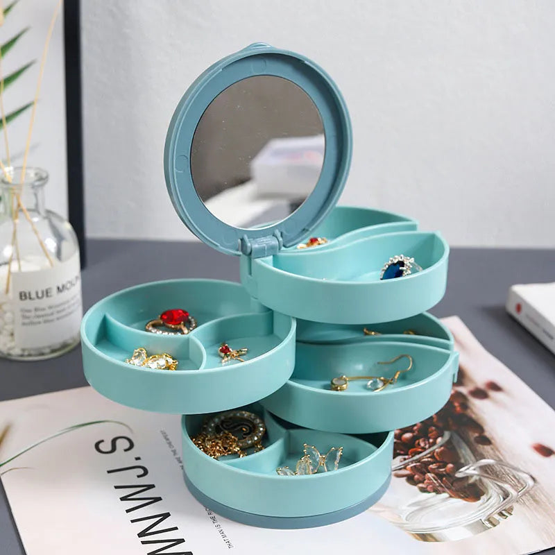 Multi-Layer Rotating Jewelry Organizer Storage - Image 7