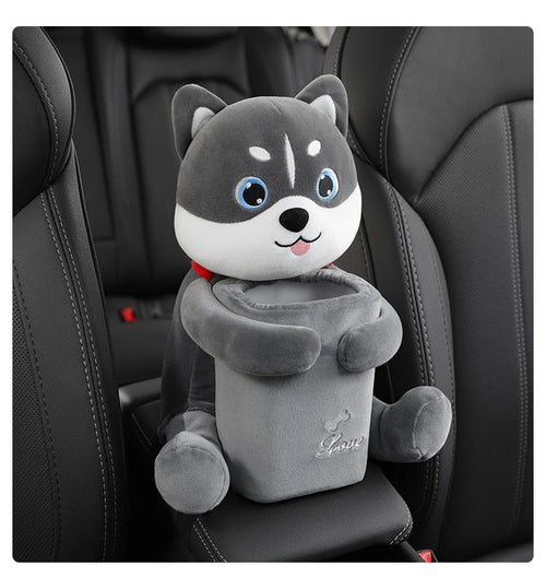 Cute Plush Animals Armrest Tissue Box - Image 0