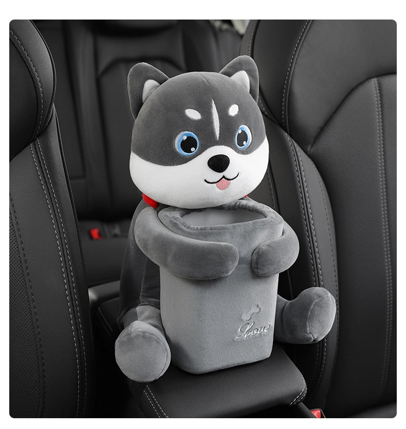 Cute Plush Animals Armrest Tissue Box - Image 0