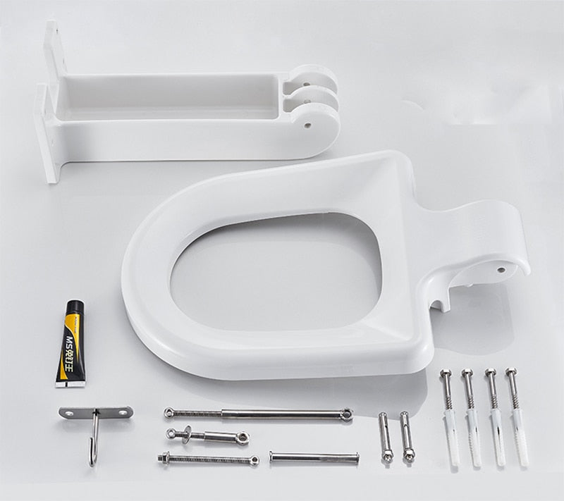 Comfortable Sit Foldable Easy Squat Toilet Seat Holder - Image 7