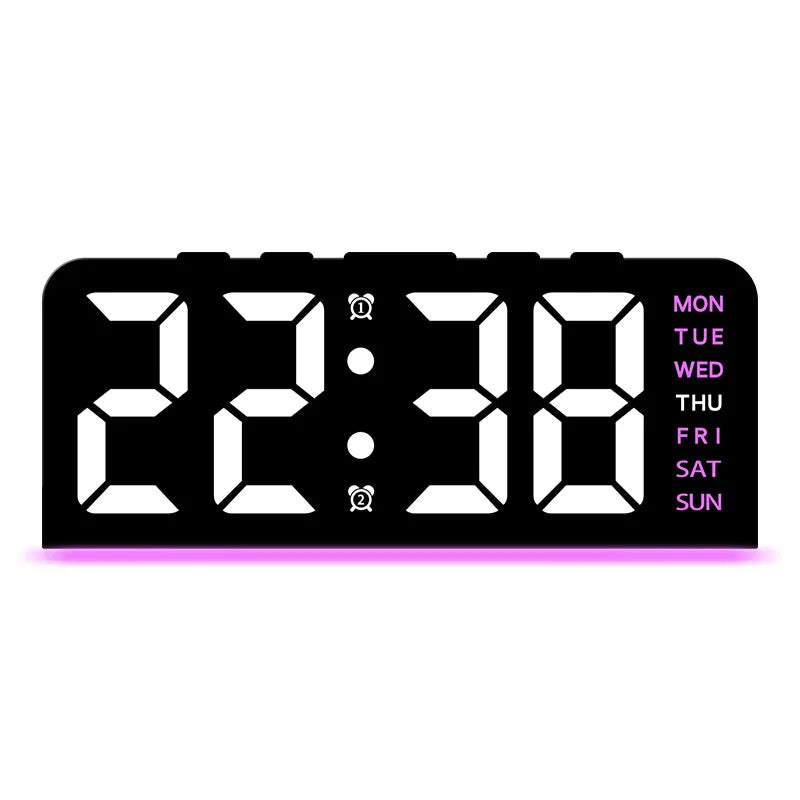 Modern LED All Week Display Night Lamp Alarm Clock - Image 11