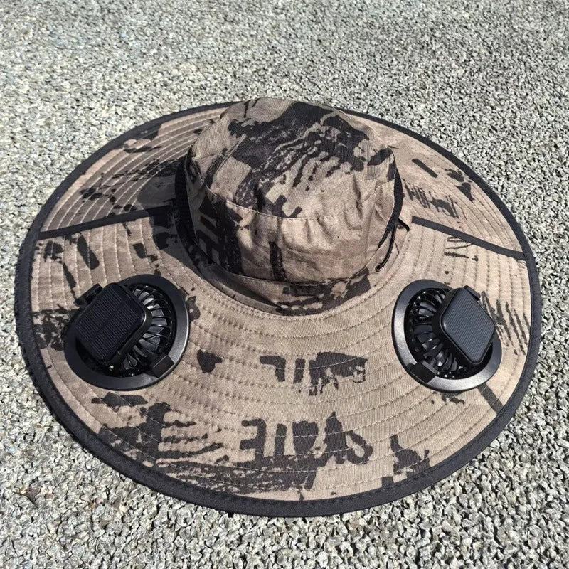 Cool Fast Super Wide Solar Fan Hat - Image 4