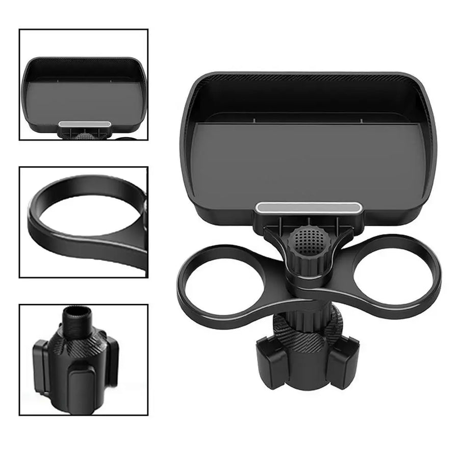 Expandable Multifunctional Car Snack Table Cup Holder - Image 1