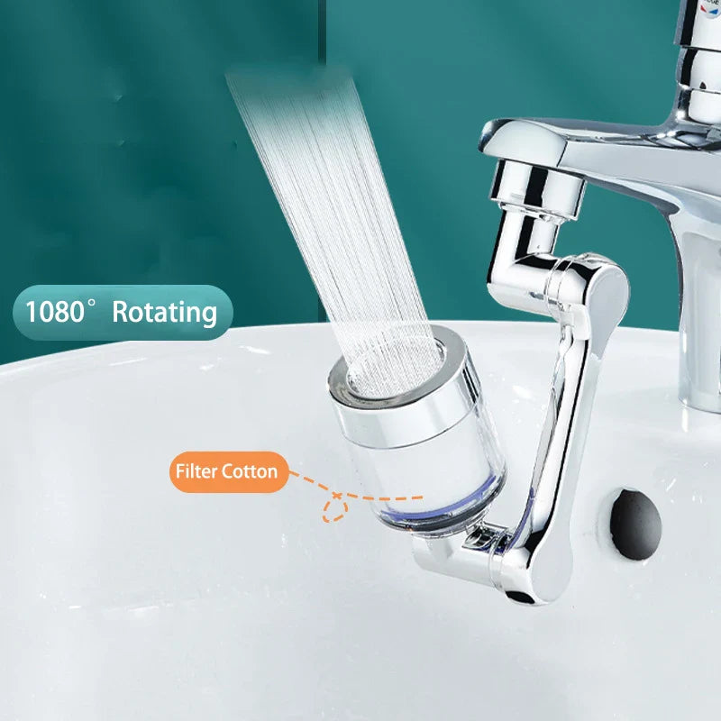 Full Rotating Robot Arm Water Saving Faucet Extender - Image 2