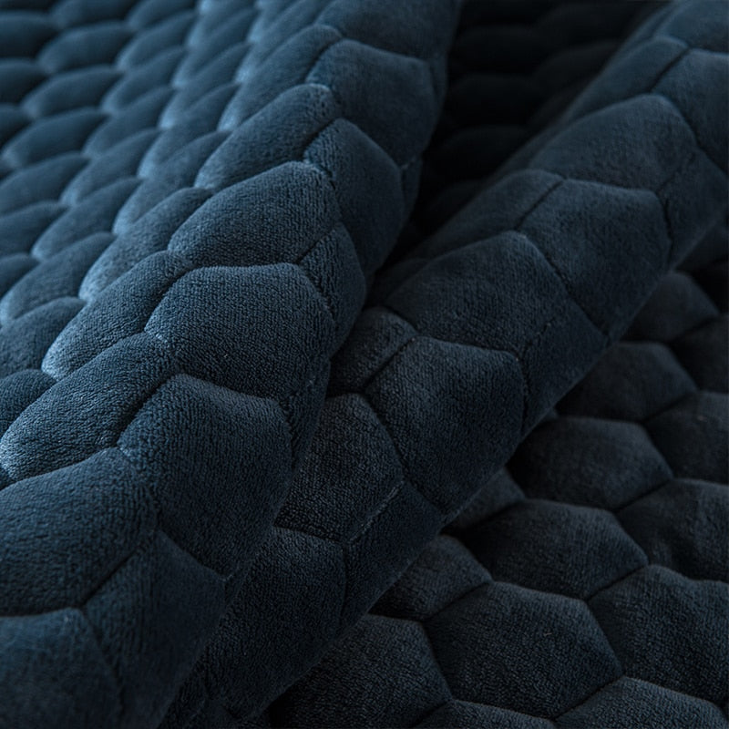 Elegant Velvet Thick Mattress Cover - Image 1