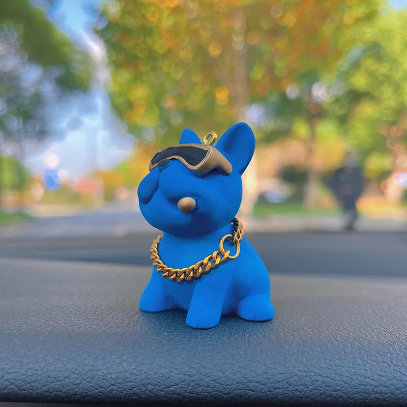 Mini Fancy Bulldog Car Console Decor - Image 5