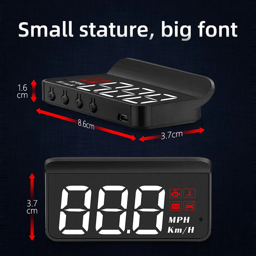 Digital HUD System Windshield Car Speedometer - Image 1