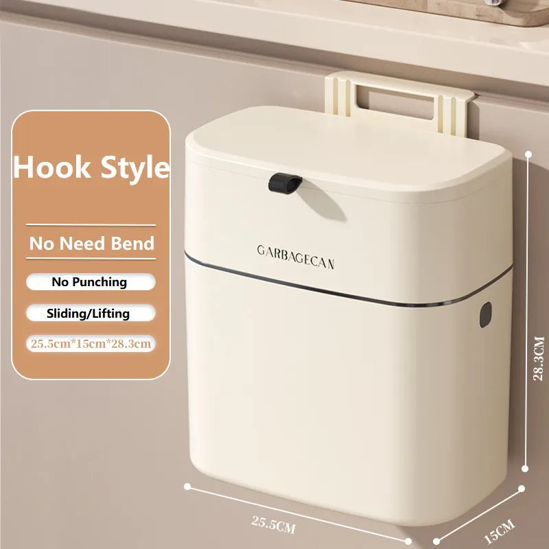 Space-Saver Hangable Home Mini Trash Bin - Image 7