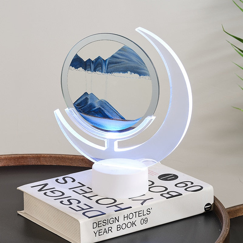 Sand Serenity Moon Shape Night Light - Image 0