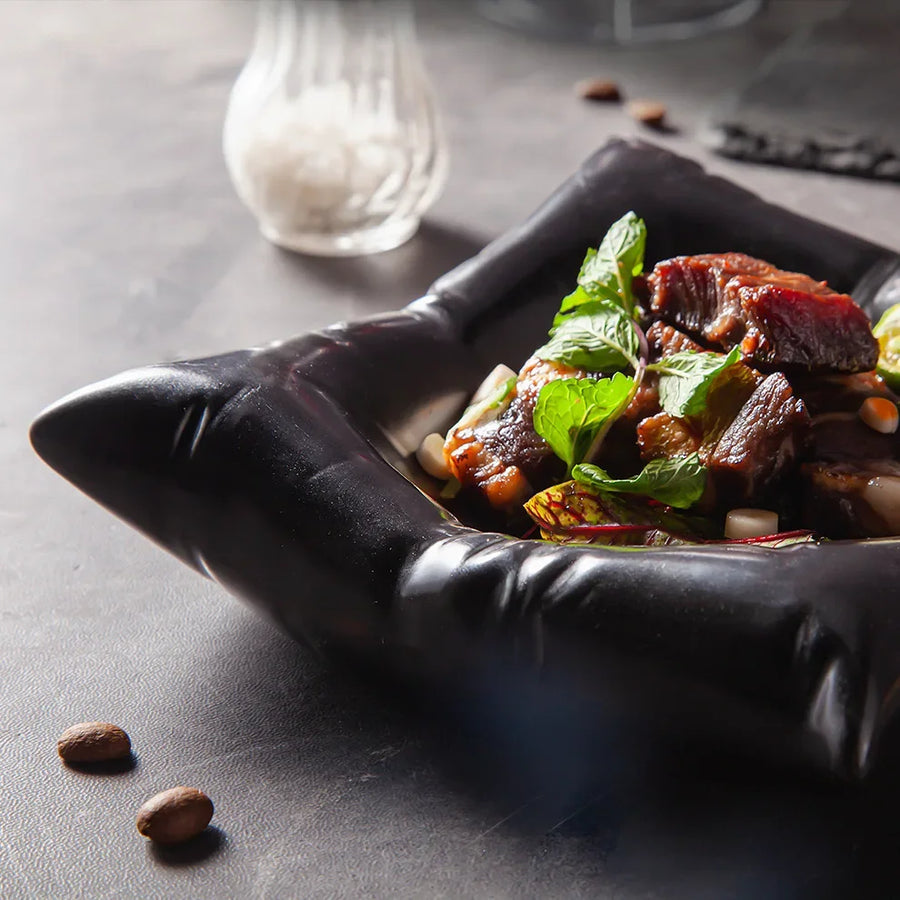 Ceramic Artistic Pillow Shape Food Plate - Image 3