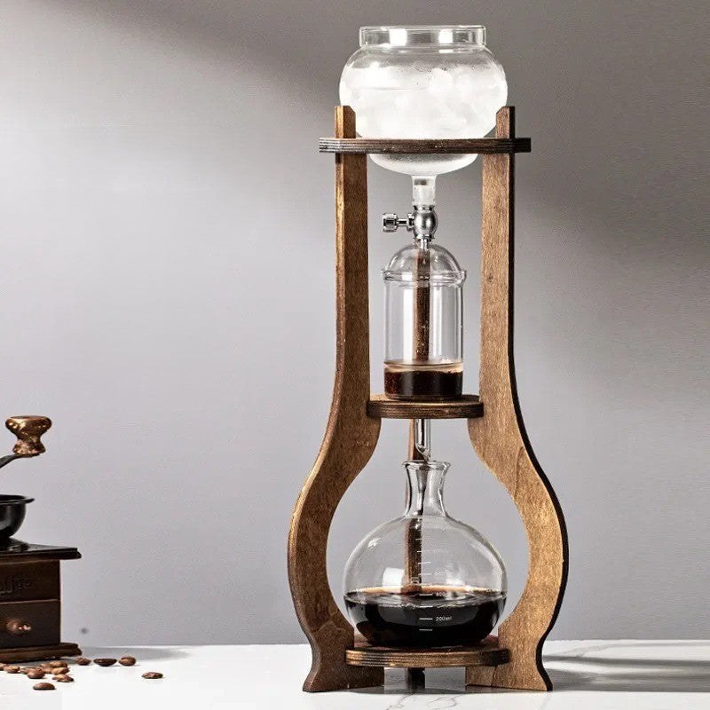Wooden Handcrafted Ice Drip European Coffee Maker - Image 0