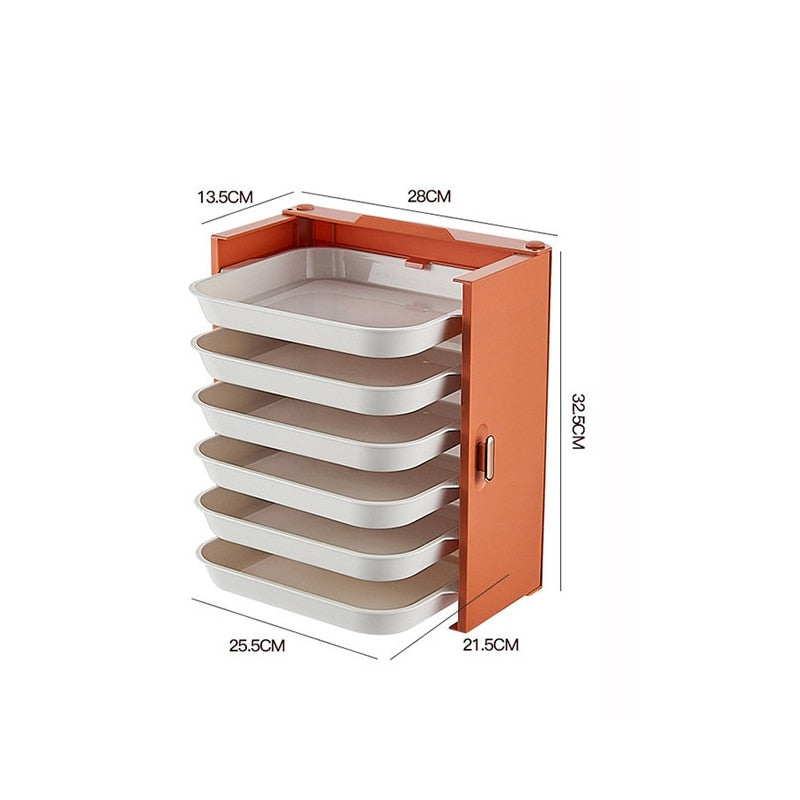 6-Layer Kitchen Food Plate Organizer - Image 10