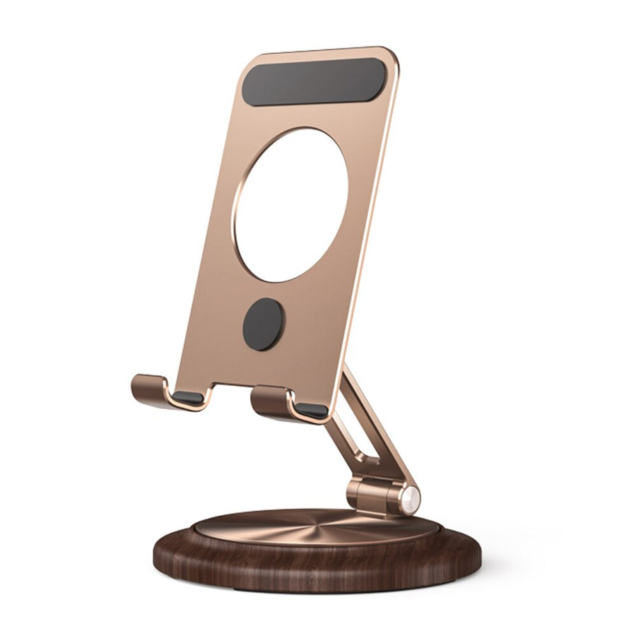 360 Rotating Wooden Foldable Universal Phone Holder - Image 7
