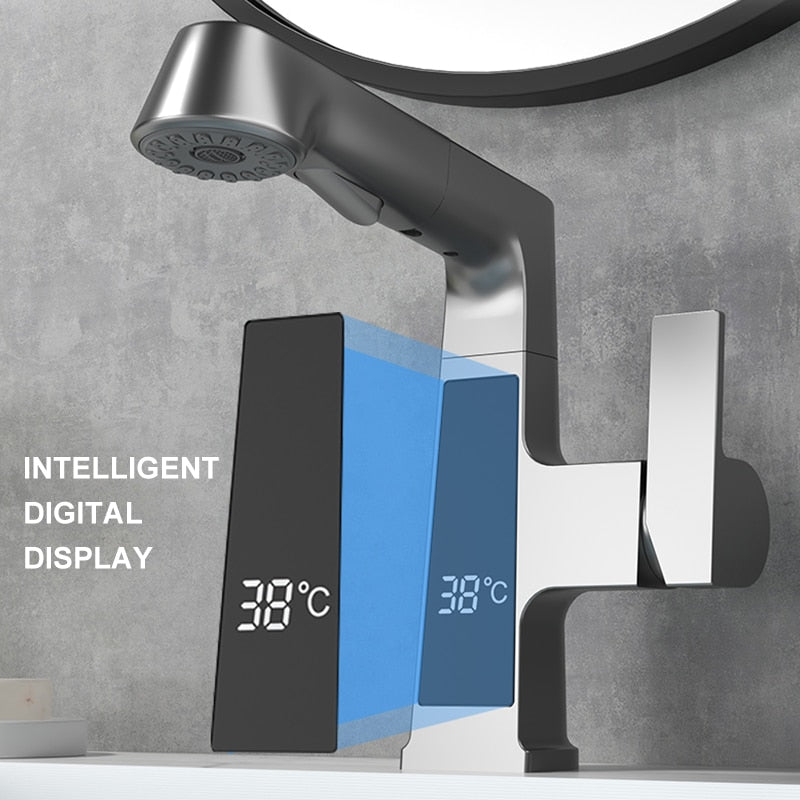 Elegant Temperature Display Smart Faucet - Image 3