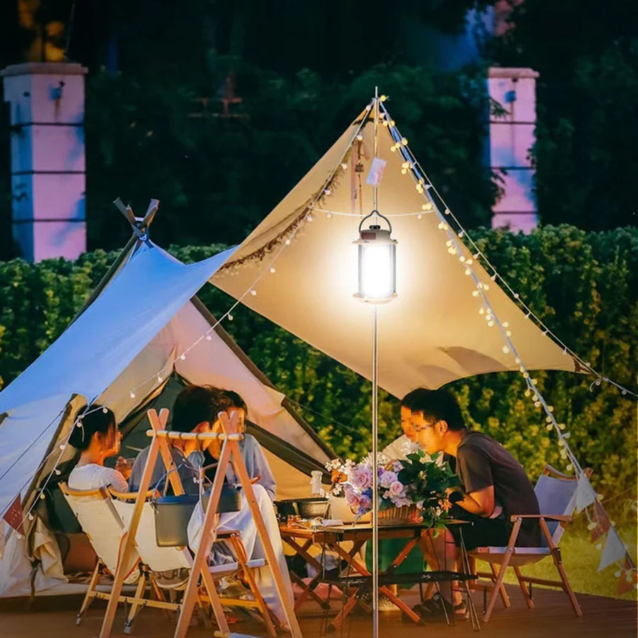 Portable Rechargeable Dimmable Hanging Tripod Flashlight Lantern - Image 1