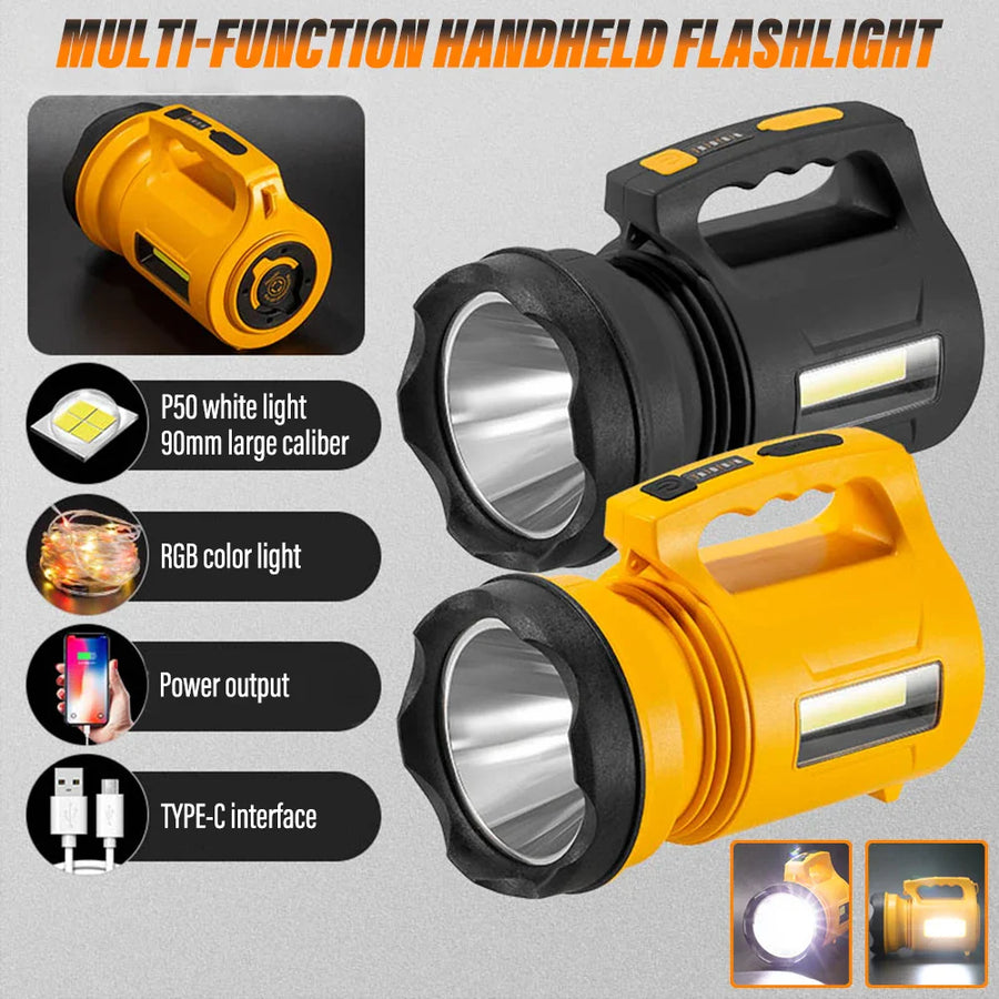 High Power Handheld Rechargeable Multifunctional Portable Flashlight - Image 4