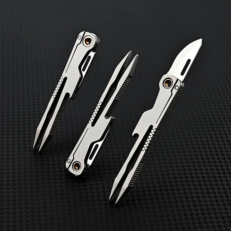 All Day Titanium Tweezer Knife Multifunctional Tool - Image 0