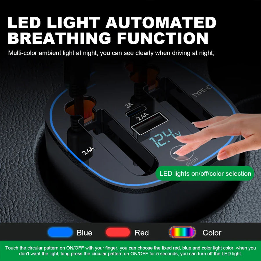 Smart Ride Retractable Car Fast Charger - Image 3