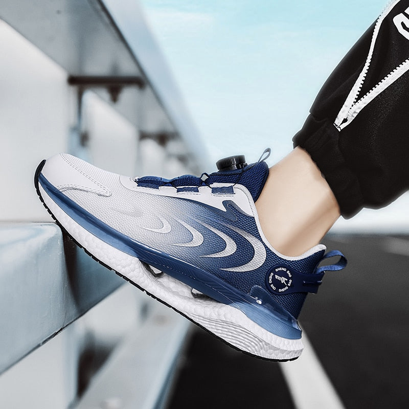 Creative Automatic Lace Up Breathable Shoes - Image 5