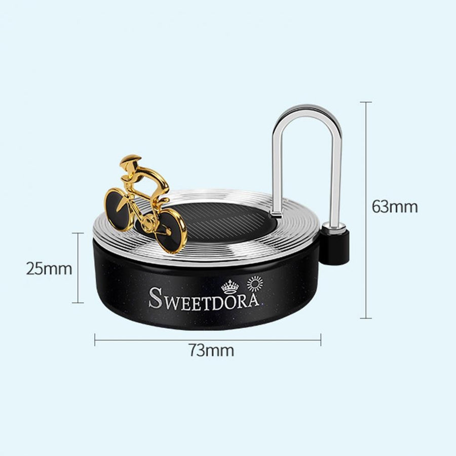 Mini Bicycle Car Solar Power Aromatherapy Decor - Image 4