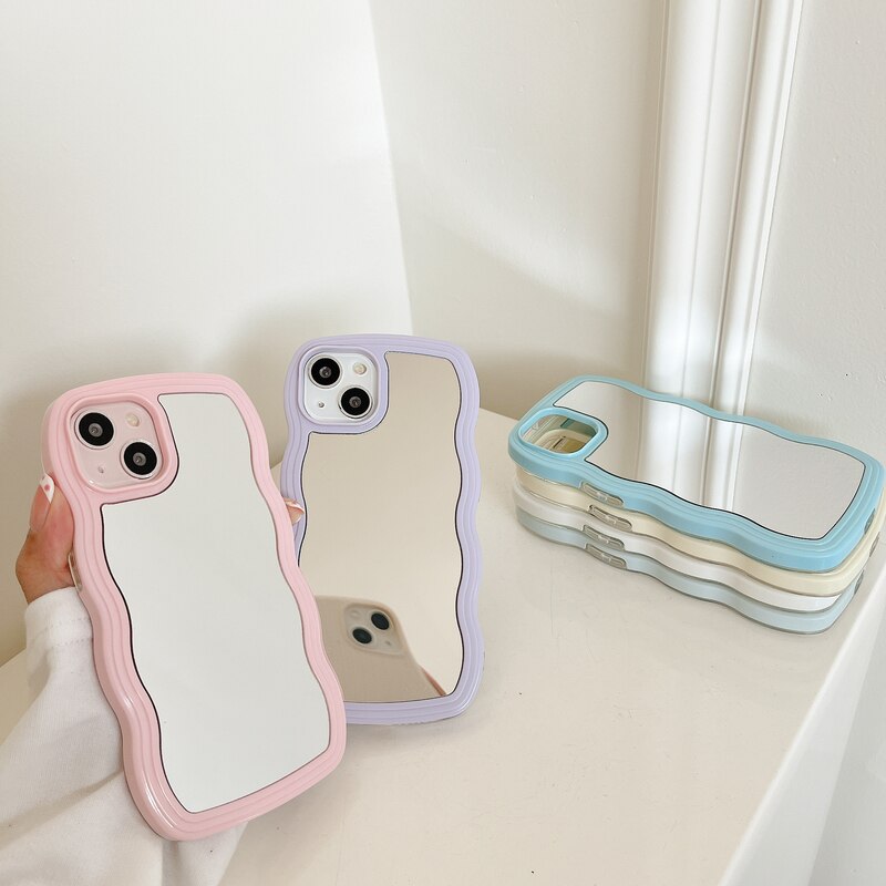 Wavy Makeup Mirror Phone Case - Image 8