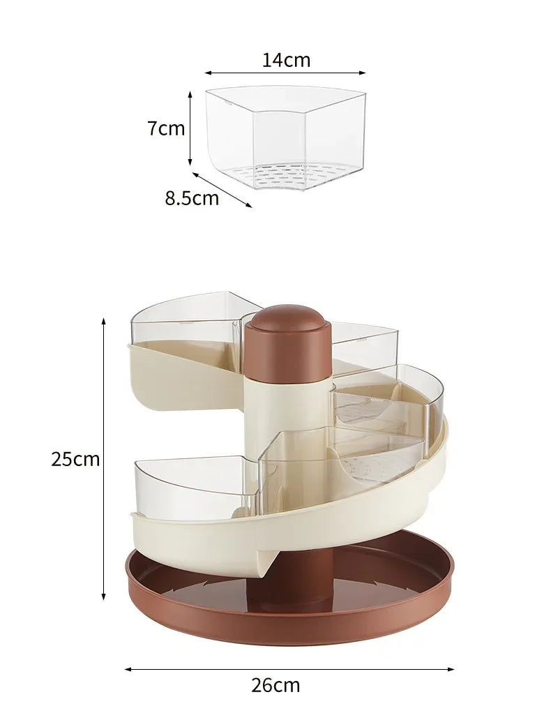 Spin Serve Rotating Multi-Layer Kitchen Serving Tray