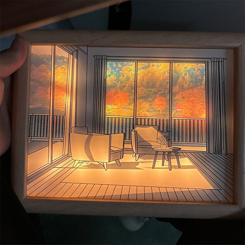 2D Painting Art Lumina Creative LED Lamp - Image 1