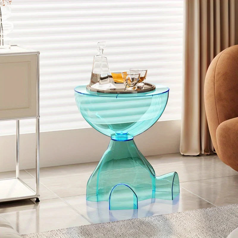 European Acrylic Transparent Space-Saving Coffee Table - Image 1