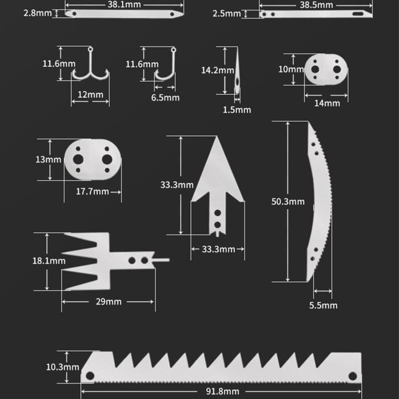 22in1 Stainless Steel Outdoor Survival Pocket Tool - Image 3
