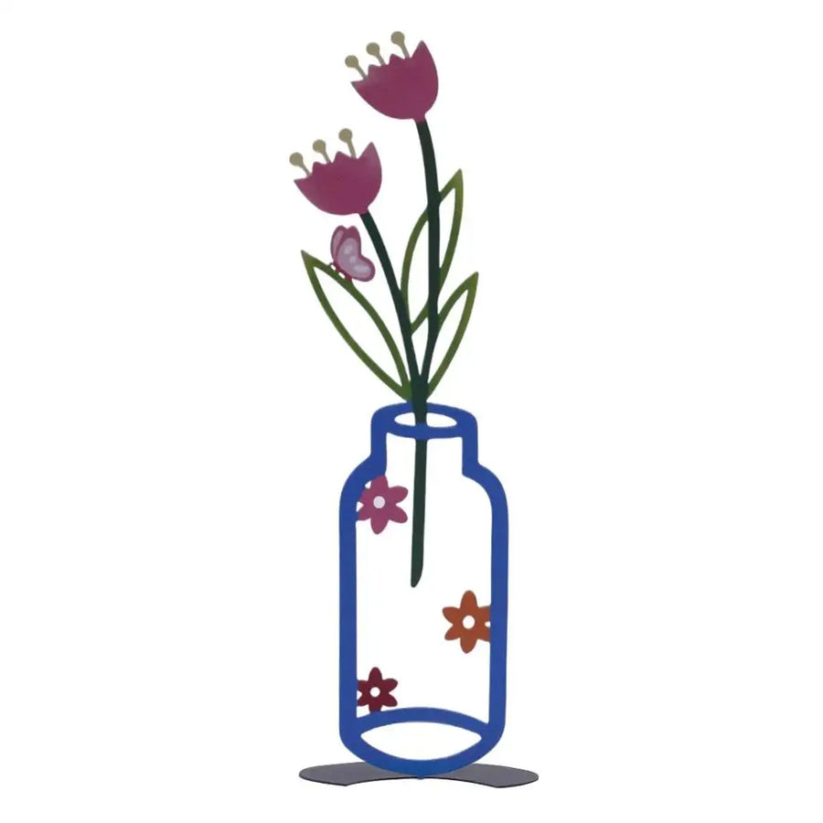 Flower Sketch Desktop Vase Decor