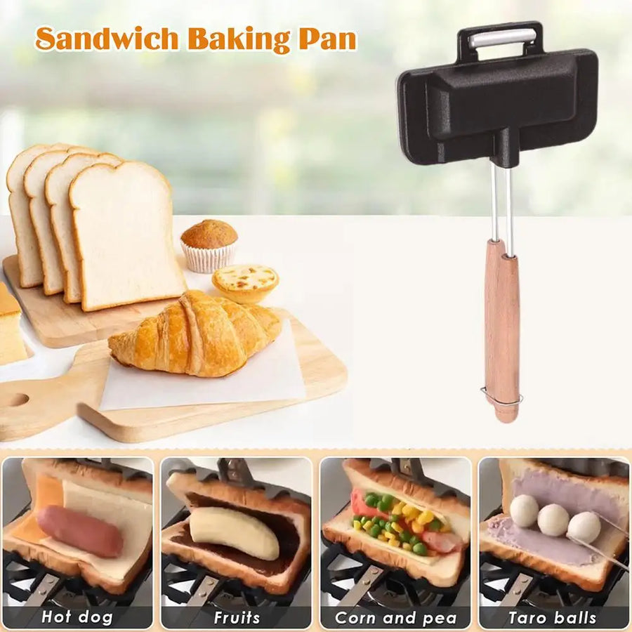 Double-Sided Quick Snack Non-Stick Sandwich Maker - Image 5