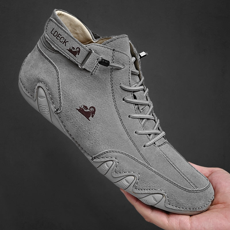 Italian Style Leather Casual Boots - Image 5