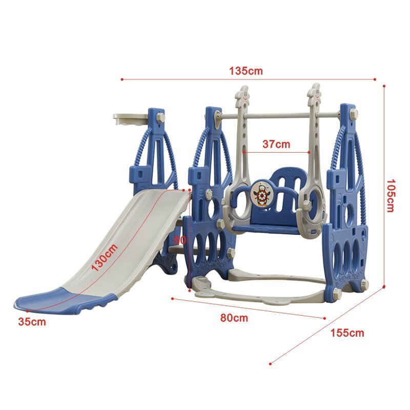 Kids Multifunctional Indoor Playground Slide Set - Image 8
