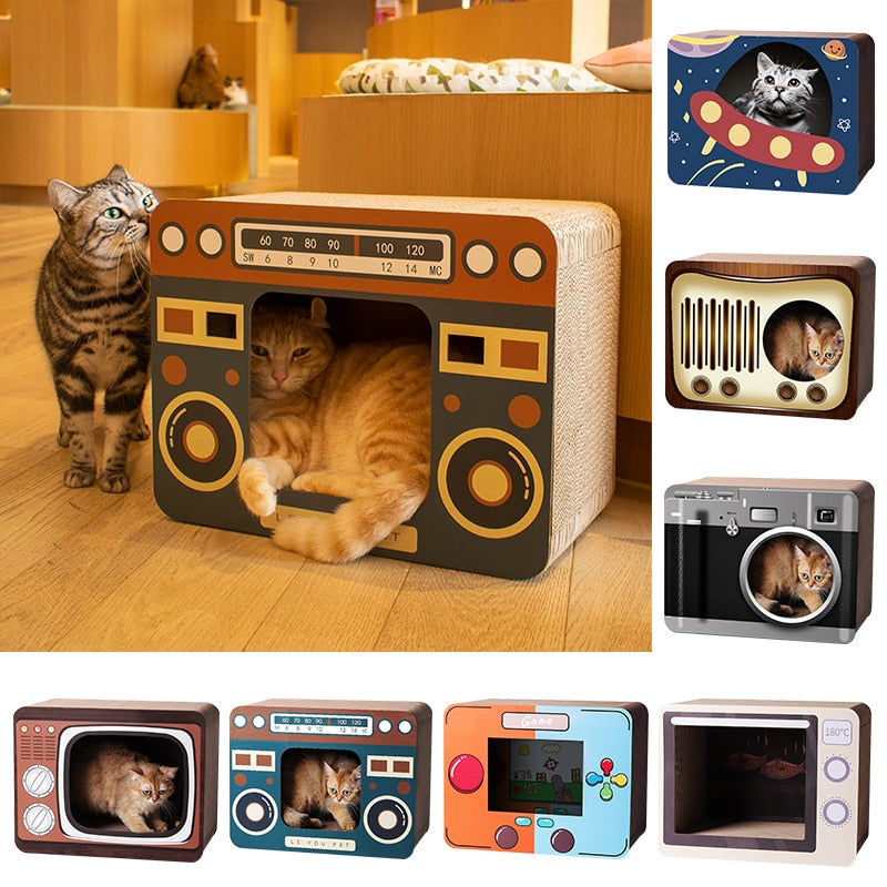 DIY Vintage Cat Scratching Board Bed - Image 2