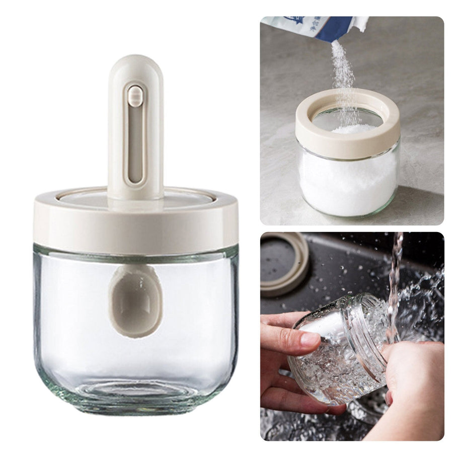 Creative Mini Seasoning Jar with Spoon - Image 3