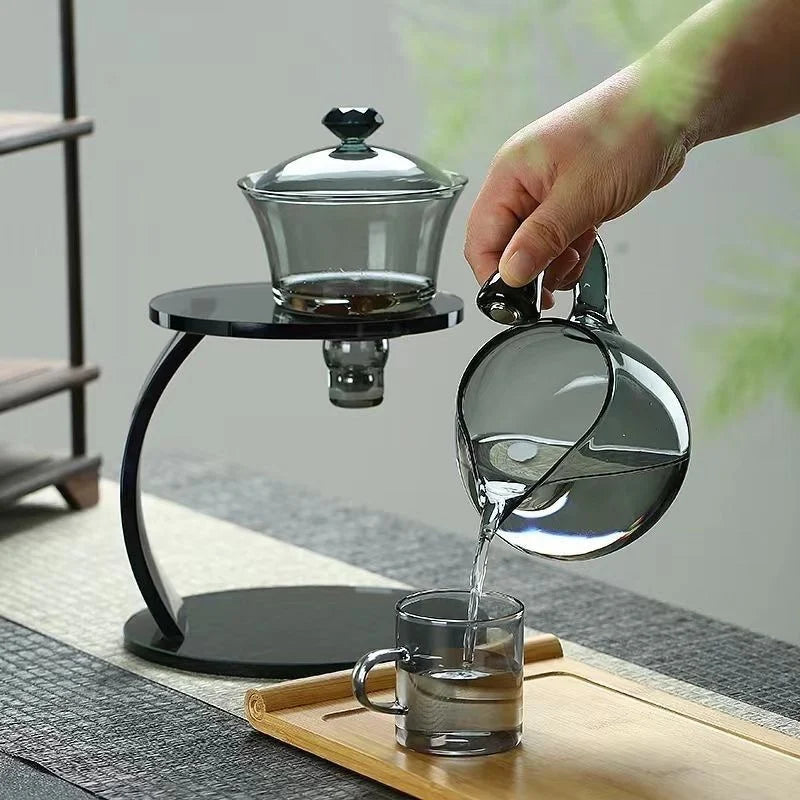Smooth Arch Glass Magnetic Teapot Set - Image 1