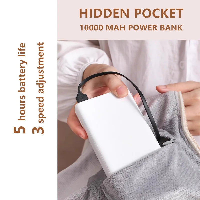 Rechargeable USB Winter Travel Heating Blanket - Image 3