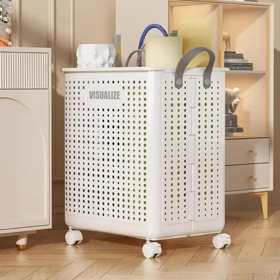Easy Mobility Modern Space-Saving Laundry Organizer Basket - Image 3