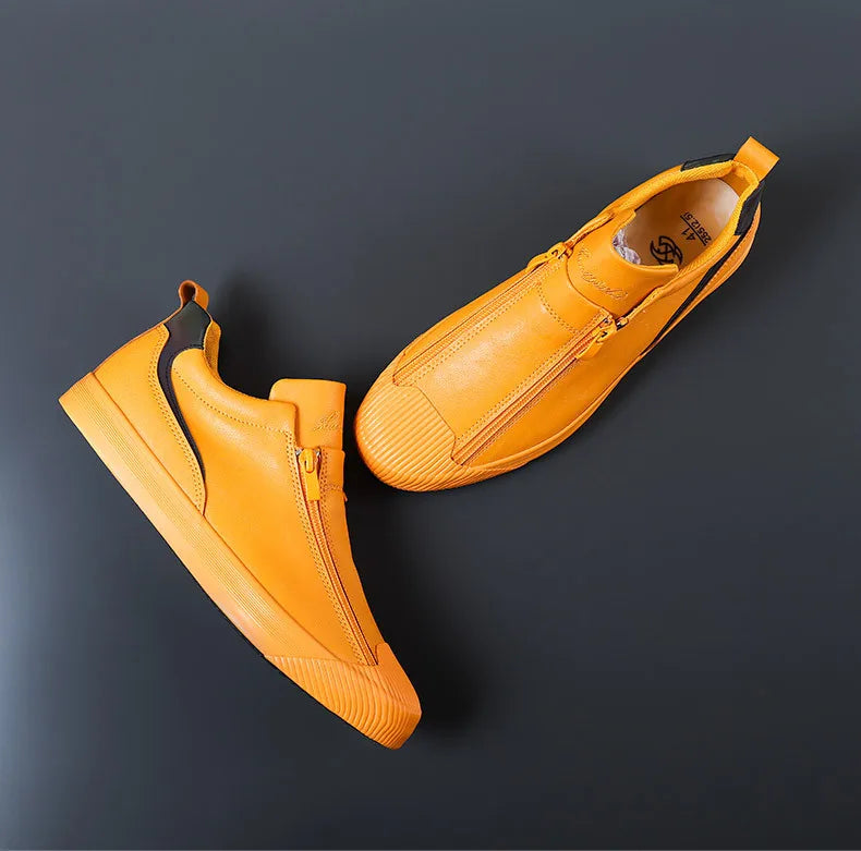 Autumn Vibe Leather Men Casual Shoes - Image 1