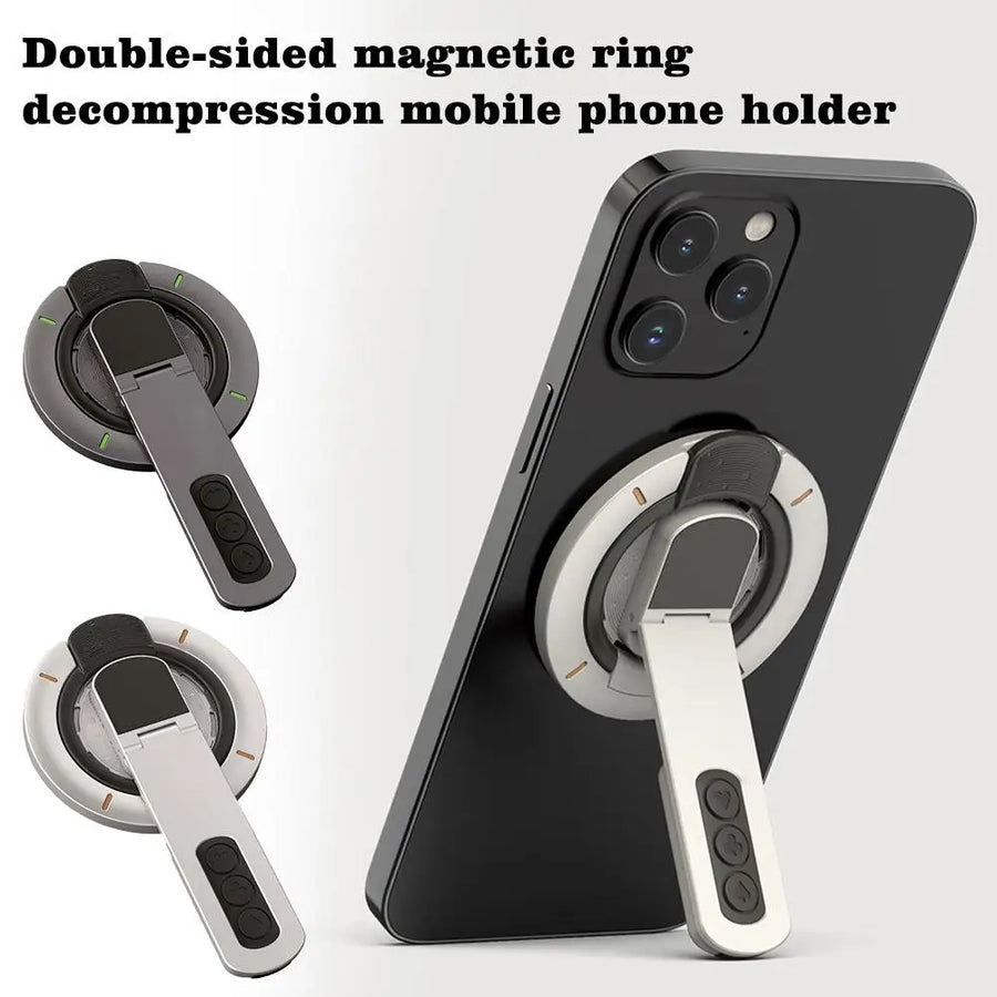 Magnetic Flip Grip Ring Phone Stand Gadget - Image 2