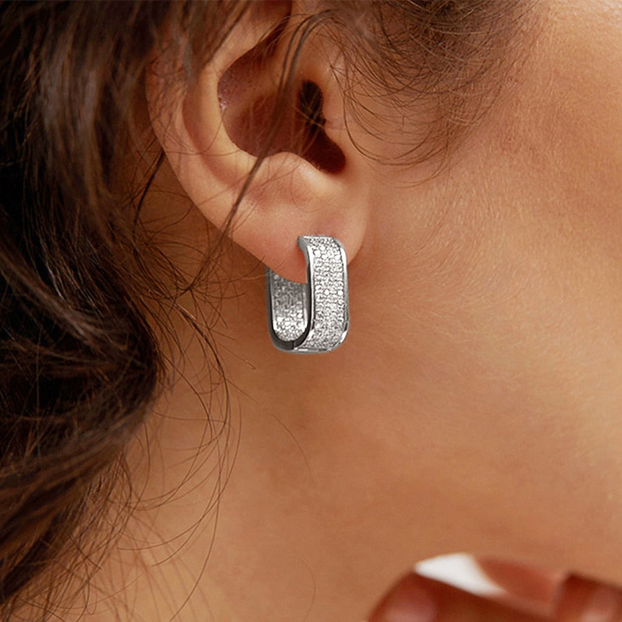 Korean Style Elegant Hoop Earrings - Image 3